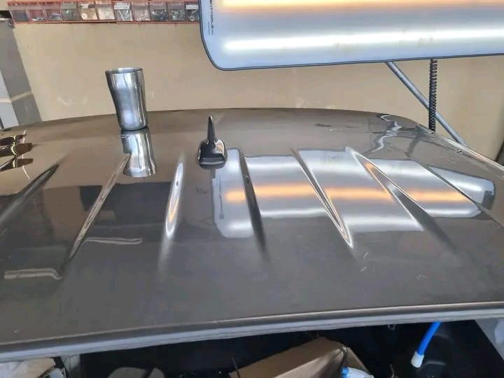 Car door after repair